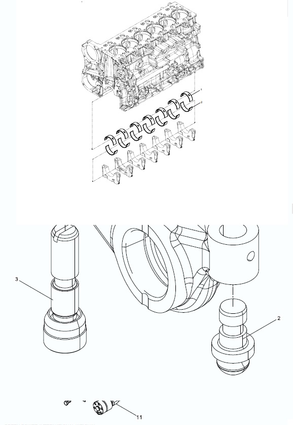 Вкладыш коренной WP10 (611600010020)