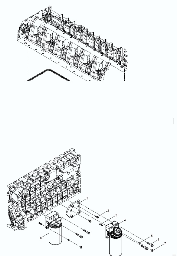 Болт крепления кронштейна фильтра грубой очистки 612639000090 WP7