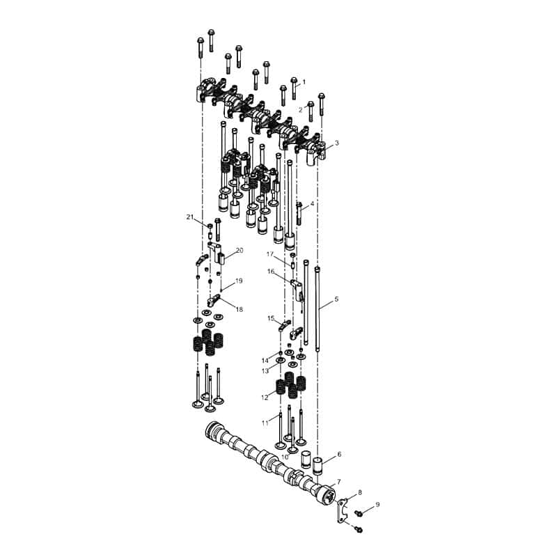 Вал распределительный (без шестерни) WP4 1001134694